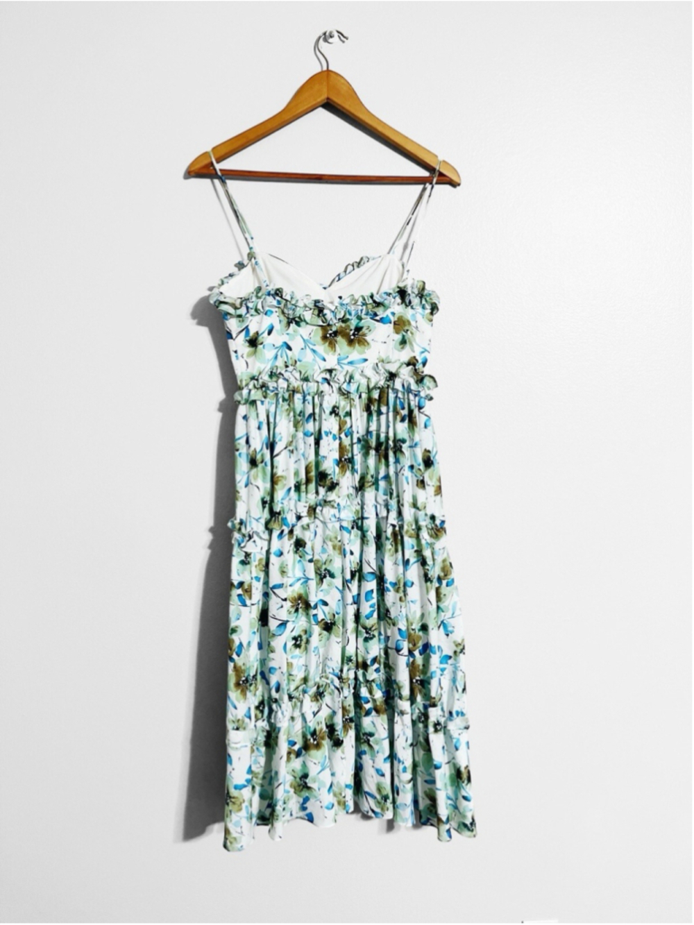 Badgley Mischka Ruffle Sweet Tea Midi Dress - Picture 4 of 5